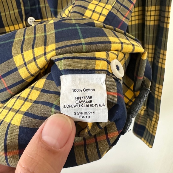 J.Crew Small Plaid Shirt - Picture 2 of 2